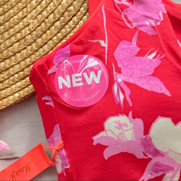 RARE Maaji π Candy Apple 4-Way Reversible Floral Bikini Top πππΌββοΈπ - Picture 13 of 15